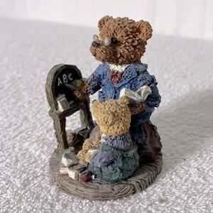 Vintage Charming Professor Bear Teacher Figurine Collectible